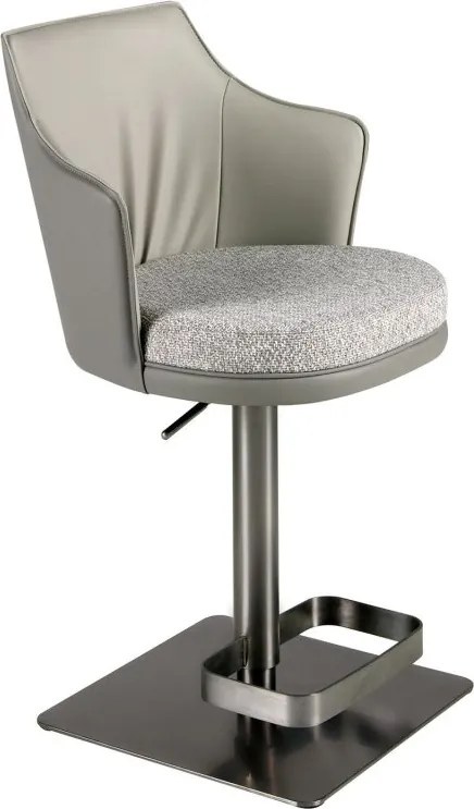 Scaun de bar pivotant cu inaltime reglabila Stool gri