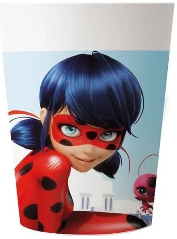 Miraculos: Buburuza și Motan Noir Hero set de 2 pahare din plastic 230 ml