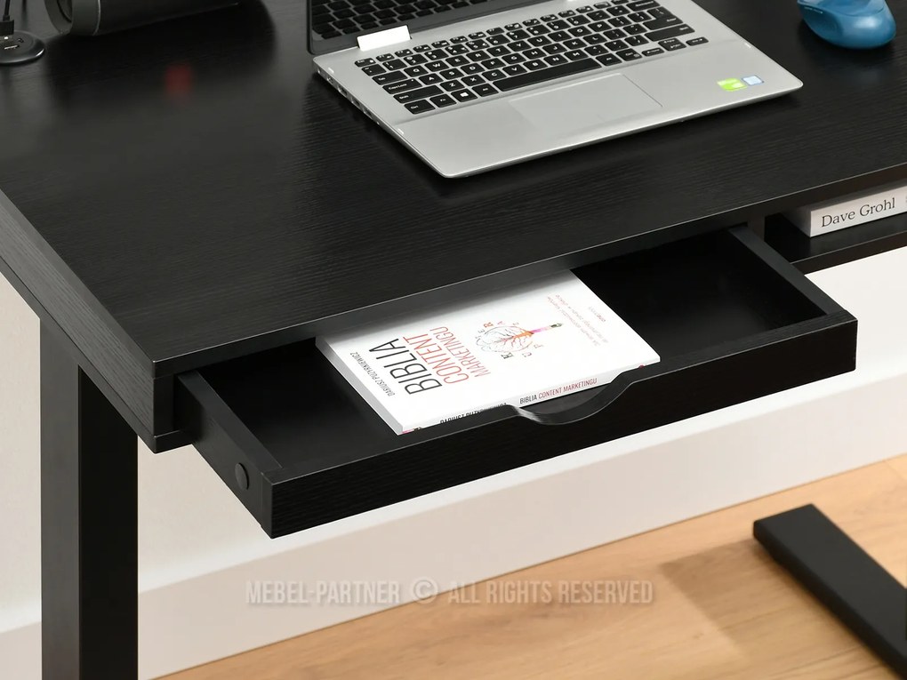 Masă PC Osto 100 (lemn negru + negru). 1109817