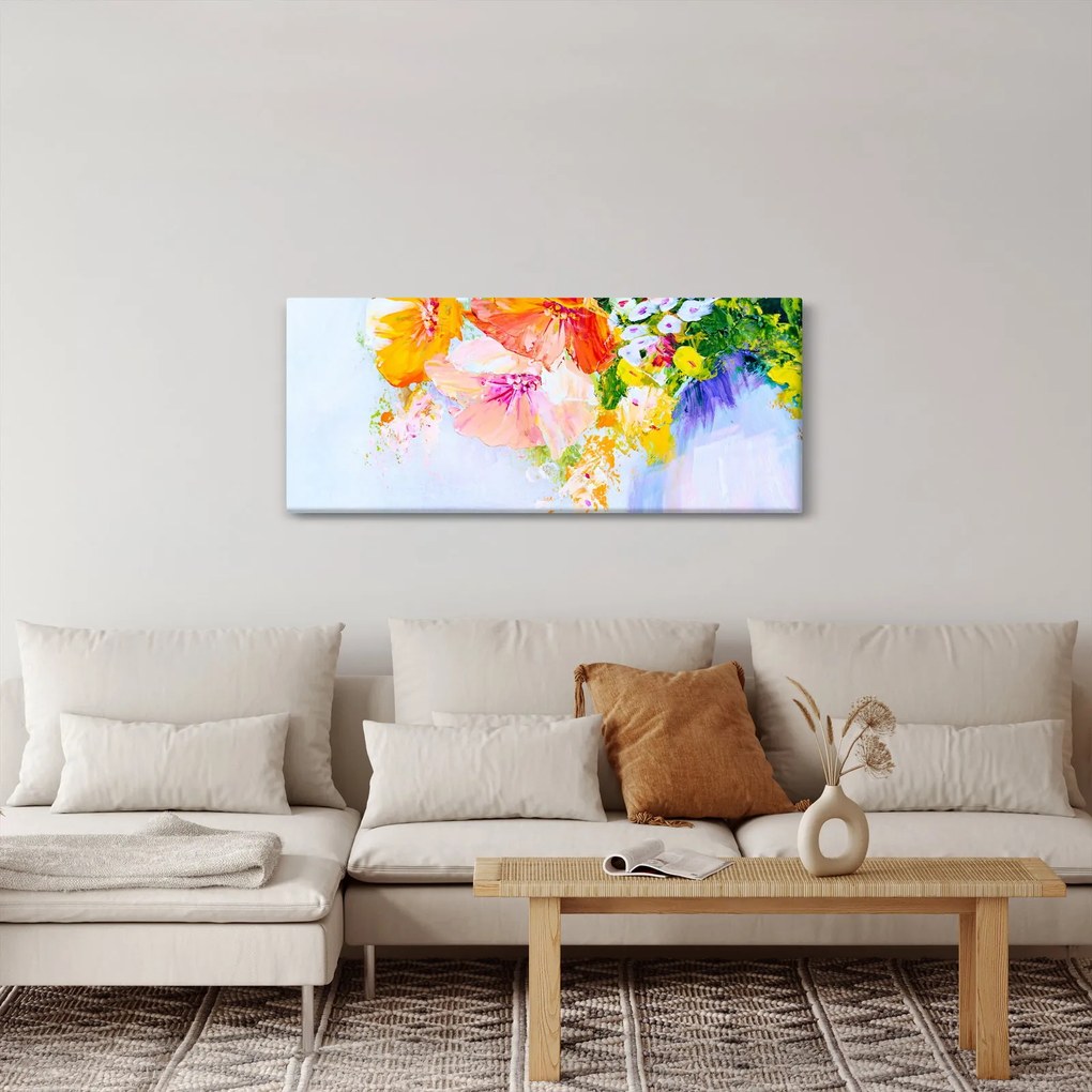 Tablou - Flori,pictură (120x50 cm)