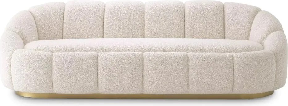 Canapea fixa design elegant LUX Inger, Boucle cream