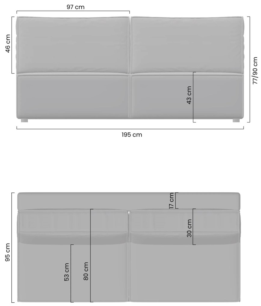 Canapea extensibilă Solvero - plus bej deschis Tilia 01