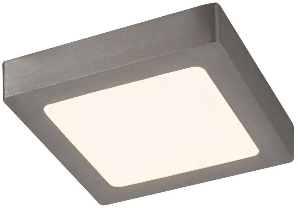 Plafoniera LED design modern Lois crom satin 17x17cm