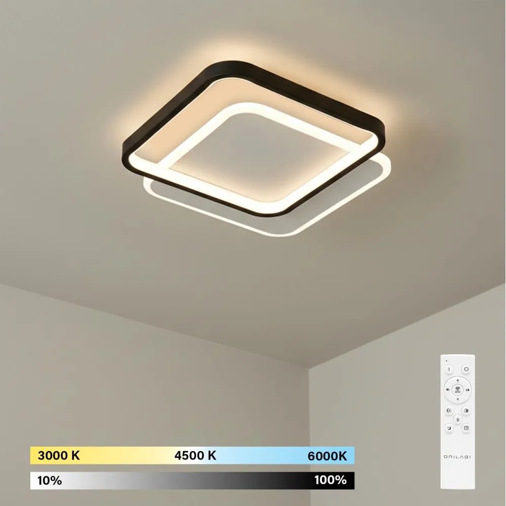 Brilagi - LED Plafonieră LED reglabilă FLARE LED/43W/230V 3000-6000K + telecomandă