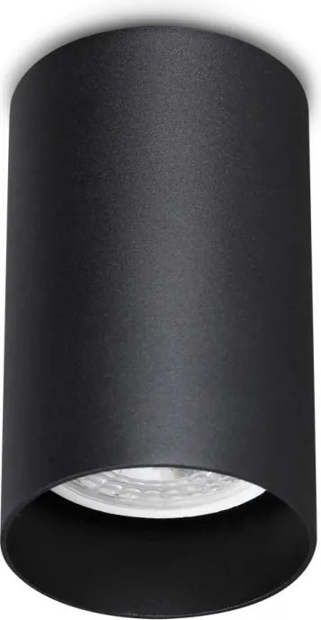 Spot aplicat tavan LOOK PL1 ROUND D60 H100 NERO