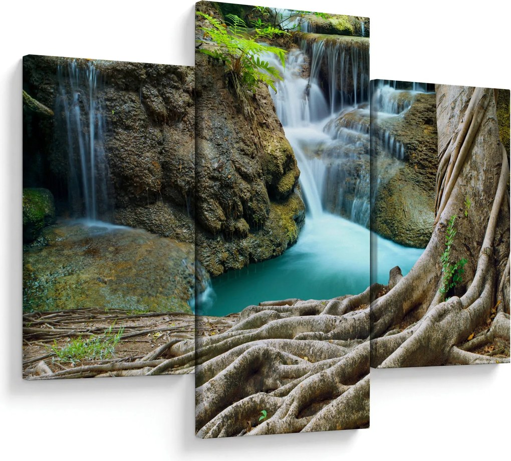 Tablou - Râu cu cascade (90x60 cm)