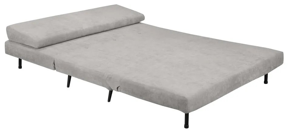 Canapea gri deschis extensibilă 87 cm Mallory – Støraa