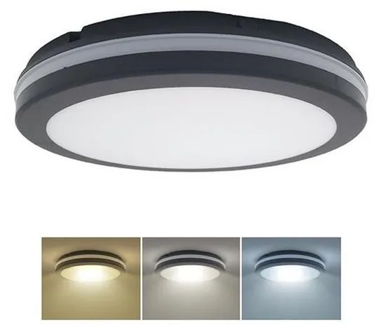 Plafonieră LED dimabilă Solight WO821 LED/36W/40W/44W/230V 3000/4000/6500K IP65 negru