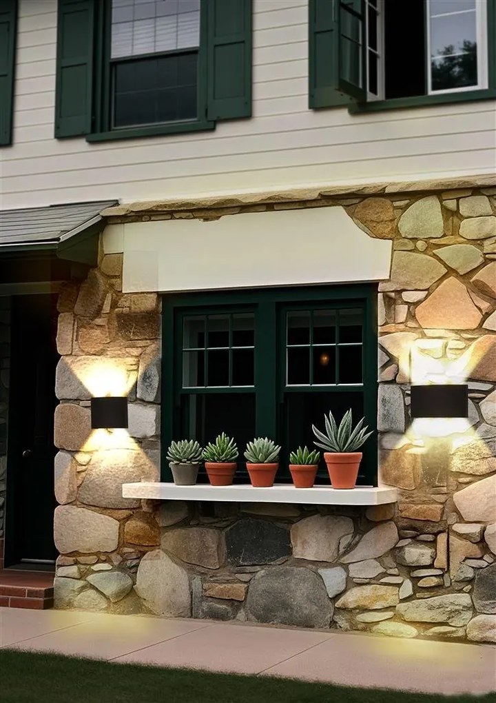 Aplica LED perete exterior IP44 Shadows