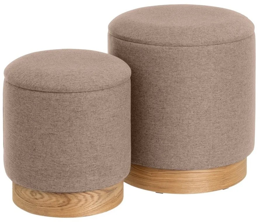 Pufuri maro deschis 2 buc. – Casa Selección