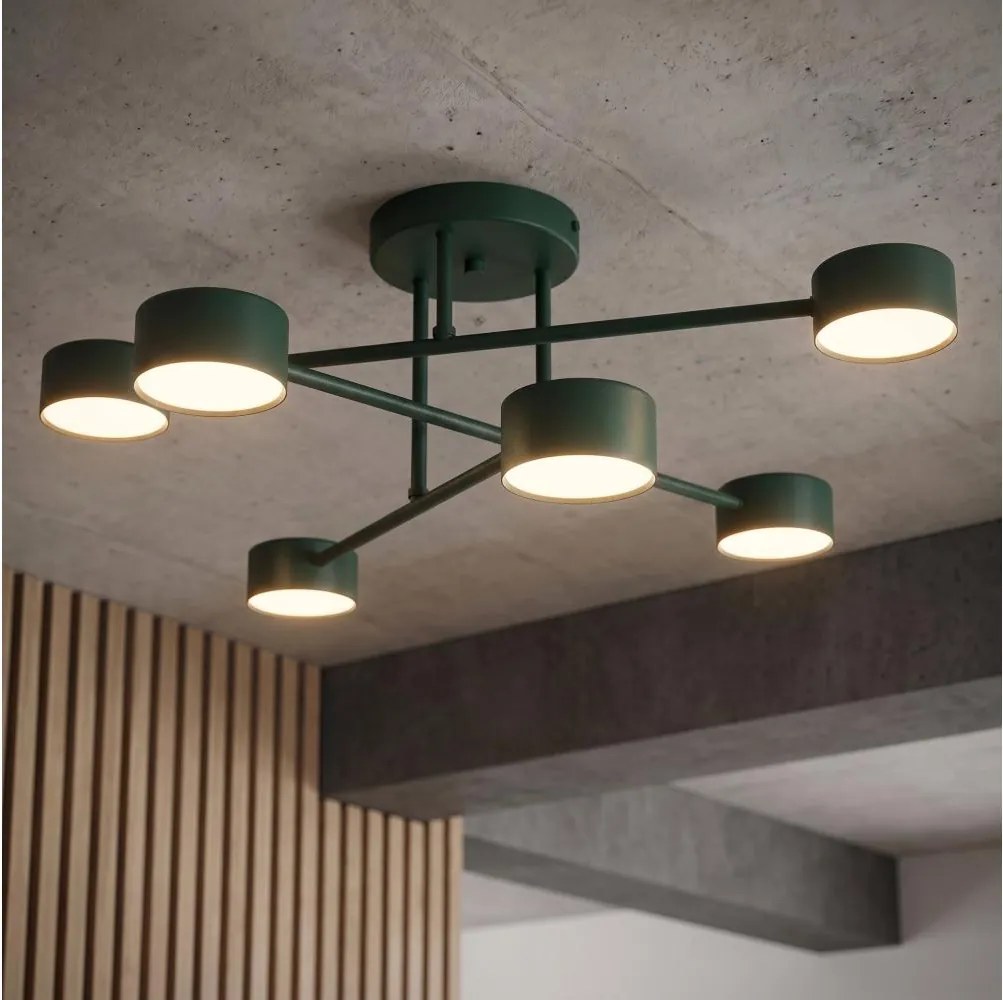 Lustră aplicată HALO 6xGX53/10W/230V verde