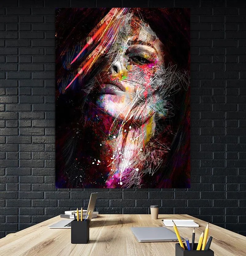 Tablou canvas Grafity Color Girl 120x80 cm