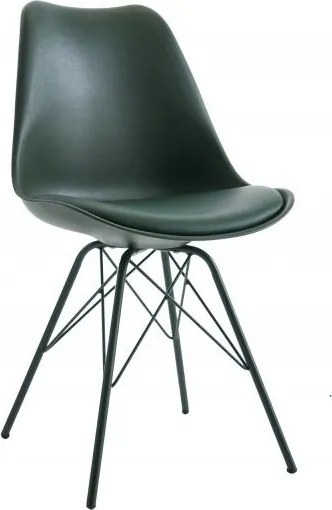 Set 4 scaune moderne Scandinavia verde inchis