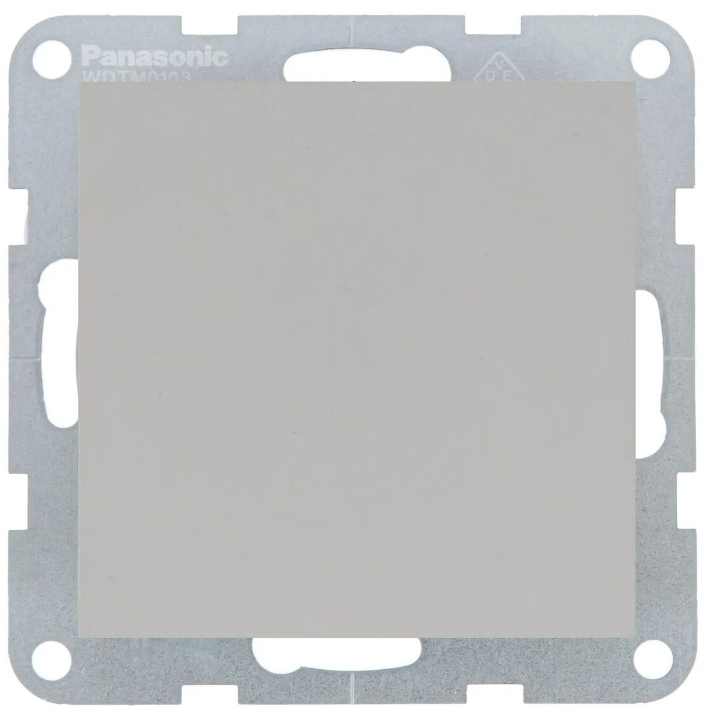 Intrerupator simplu 10A, IP20, Sandstone, Panasonic Karre Plus 55 Soft Touch