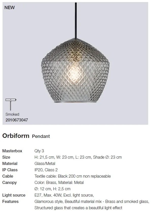 Lustra suspendata design nordic Orbiform 2010673047 NL