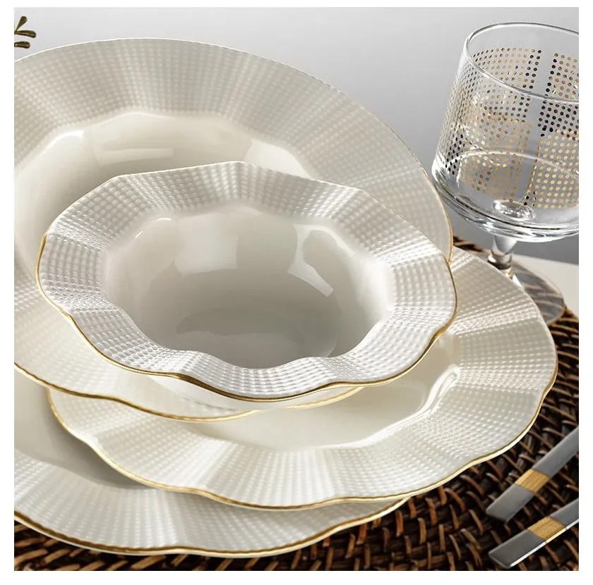 Set 24 vase din porțelan Kutahya Waves