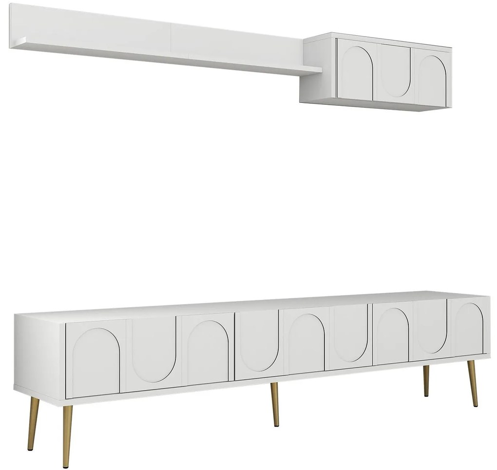 Mobilier living Bipemu 4 (alb + auriu) . 1095712
