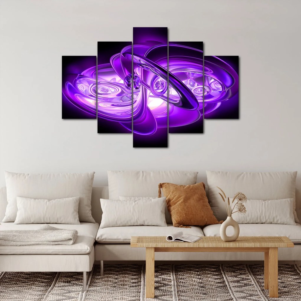 Tabloul fractalilor în violet (150x105 cm)