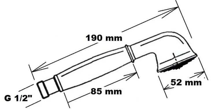 Cap de duș în culoarea bronz din alamă ø 5 cm Antea – Sapho