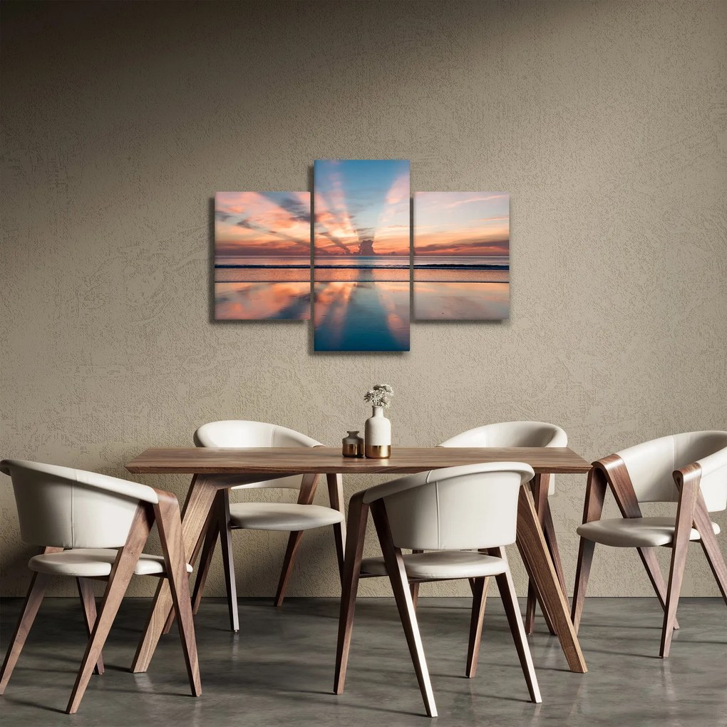 Tablou cu razele solare deasupra plajei Dayton (90x60 cm)