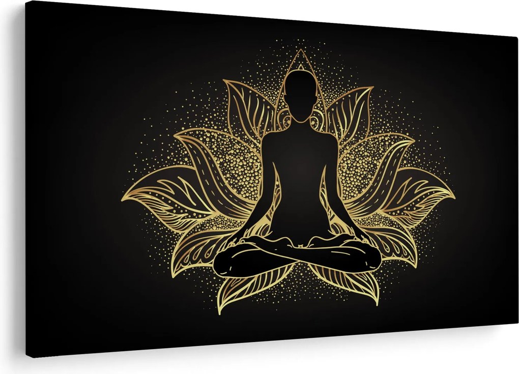 Tablou - Silueta într-o floare de lotus (90x60 cm)