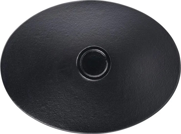 Cratita din fonta Tefal E2125455 Jamie Oliver, 5,1 l, 45 cm, Forma ovala, Pana la 250 °C, Emailata, Inductie, Negru