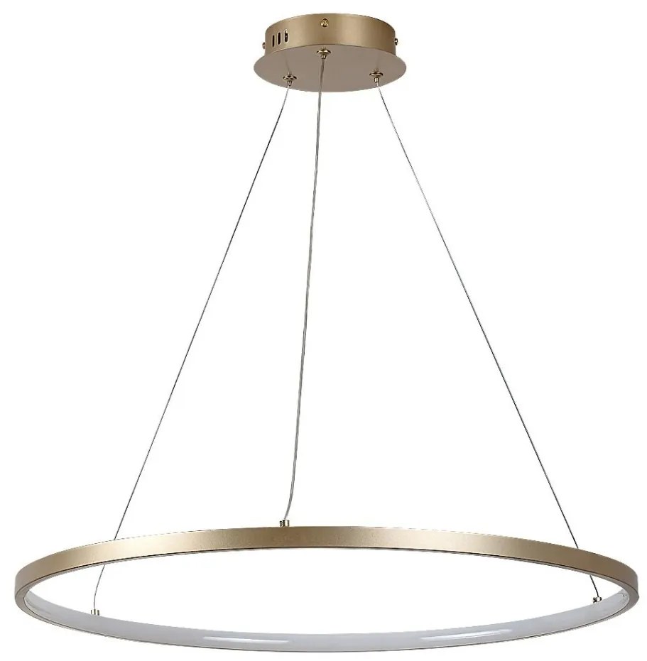 Lustra LED suspendata din metal auriu Beliza