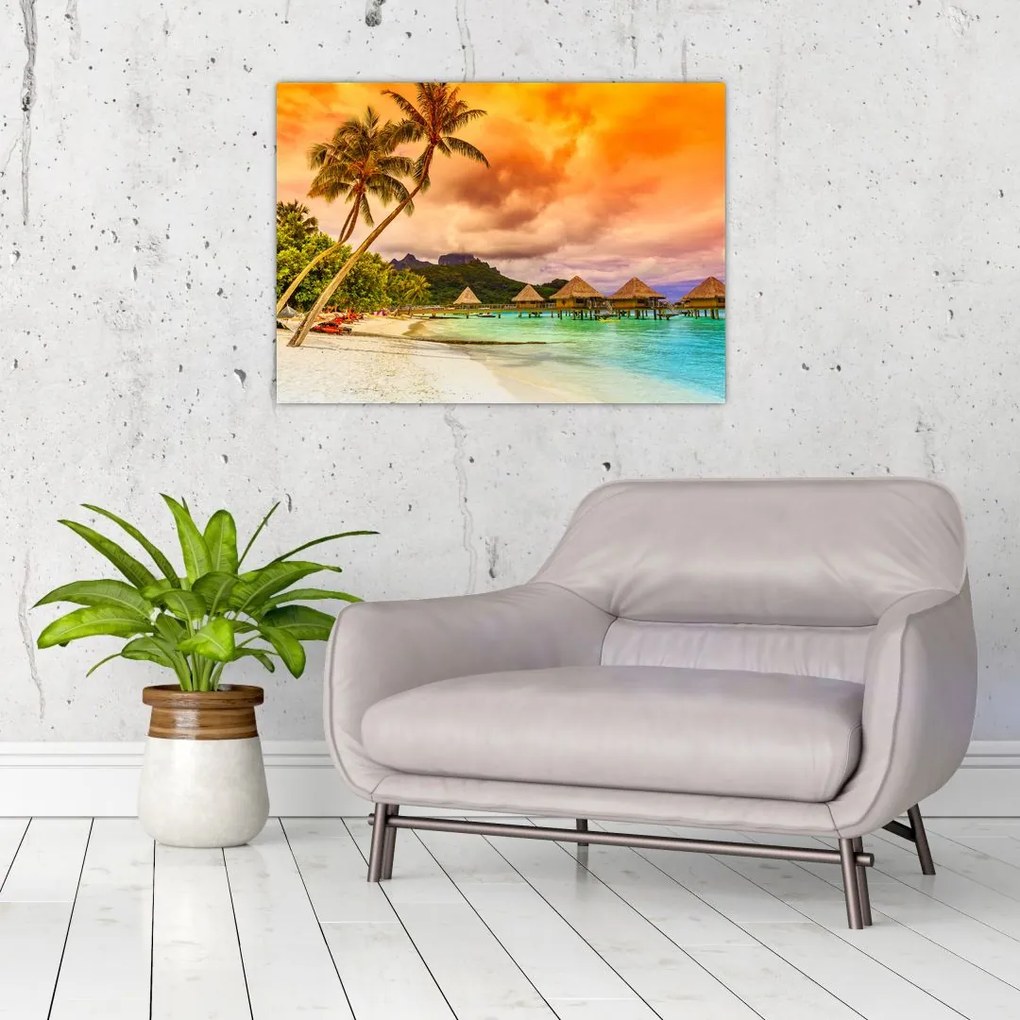 Tablou - Insula Bora Bora (70x50 cm)