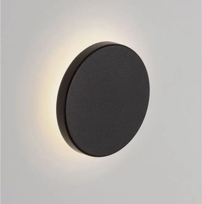 Aplica lumina ambientala pentru fatade IP65 ELLUX negru 10cm