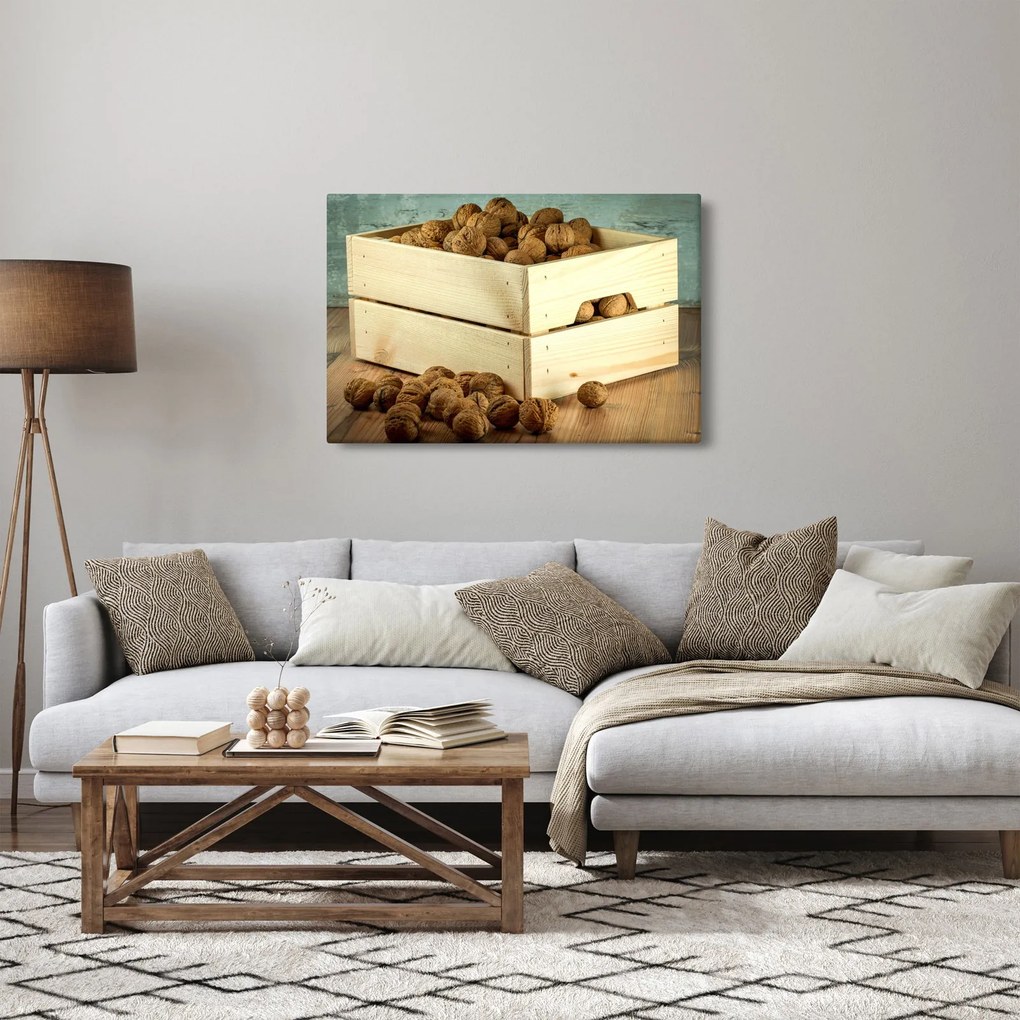 Tablou - Natură moartă de toamnă cu nuci (90x60 cm)