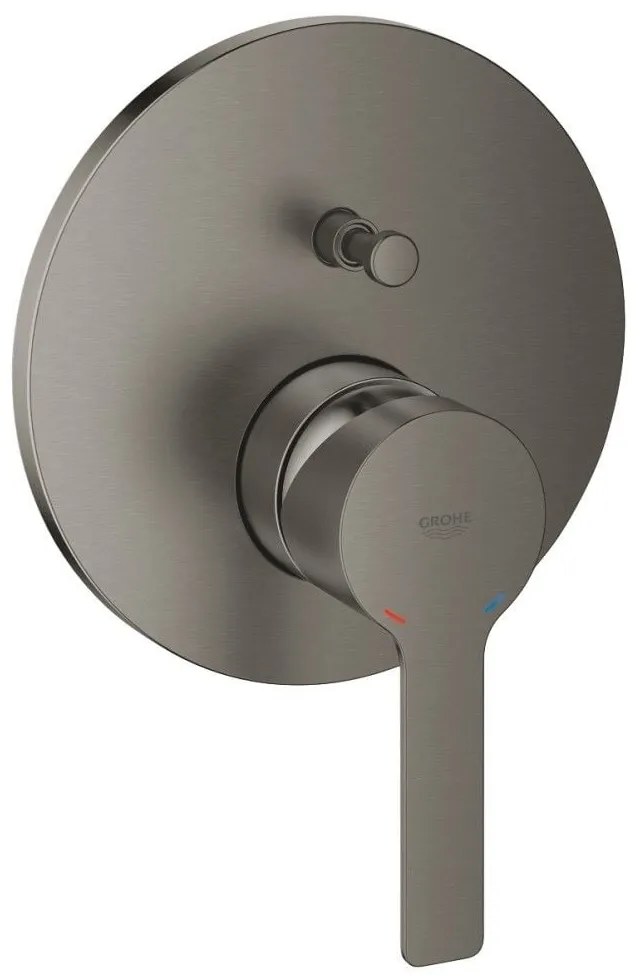 Grohe Lineare Baterie cada dus monocomanda incastrata, 2 iesiri, antracit mat (brushed hard graphite)