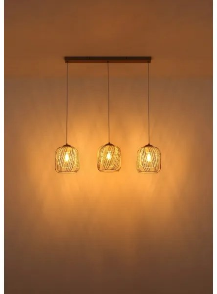 Globo 15965-3H - Lustră suspendată pe cablu DICHTI, 3x E27/40W/230V