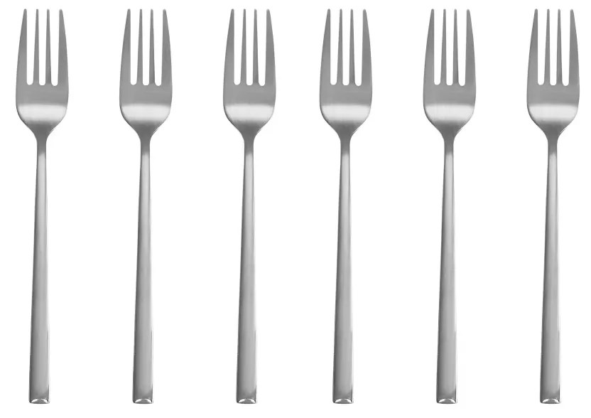 Set furculita desert, 6 piese, Como Silver