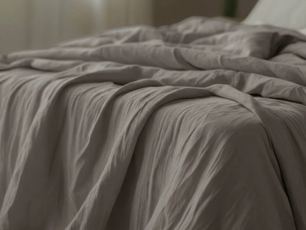 Lenjerie de pat din muselin PURELY gri Dimensiunile lenjeriei: 80 x 80 cm | 135 x 200 cm