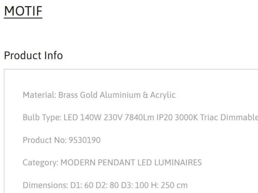 Lustra LED dimabila design circular MOTIF 3 ring auriu