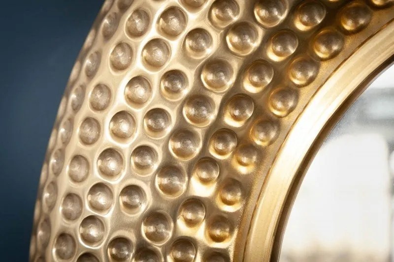 Oglinda de perete decorativa Orient rund 60cm, auriu