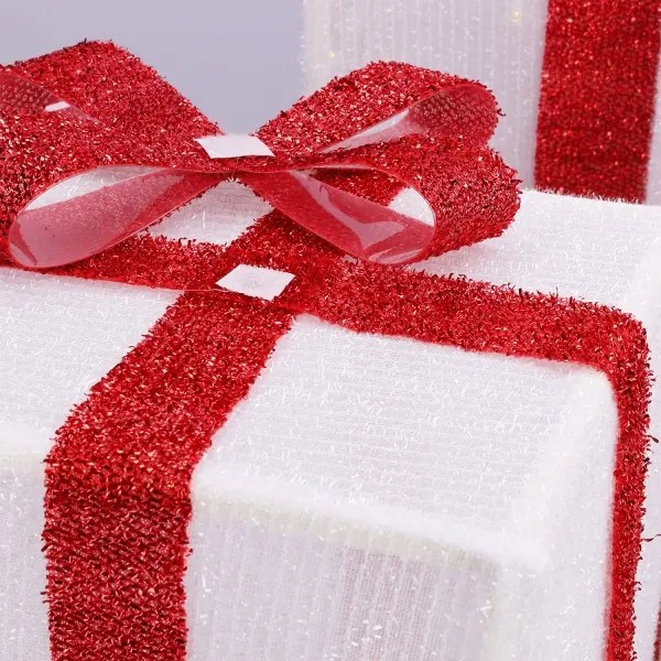 Brilagi - Set de 3 decorațiuni LED de Crăciun pentru exterior, 2,6 W, alimentare 3x AA, IP44, cadouri