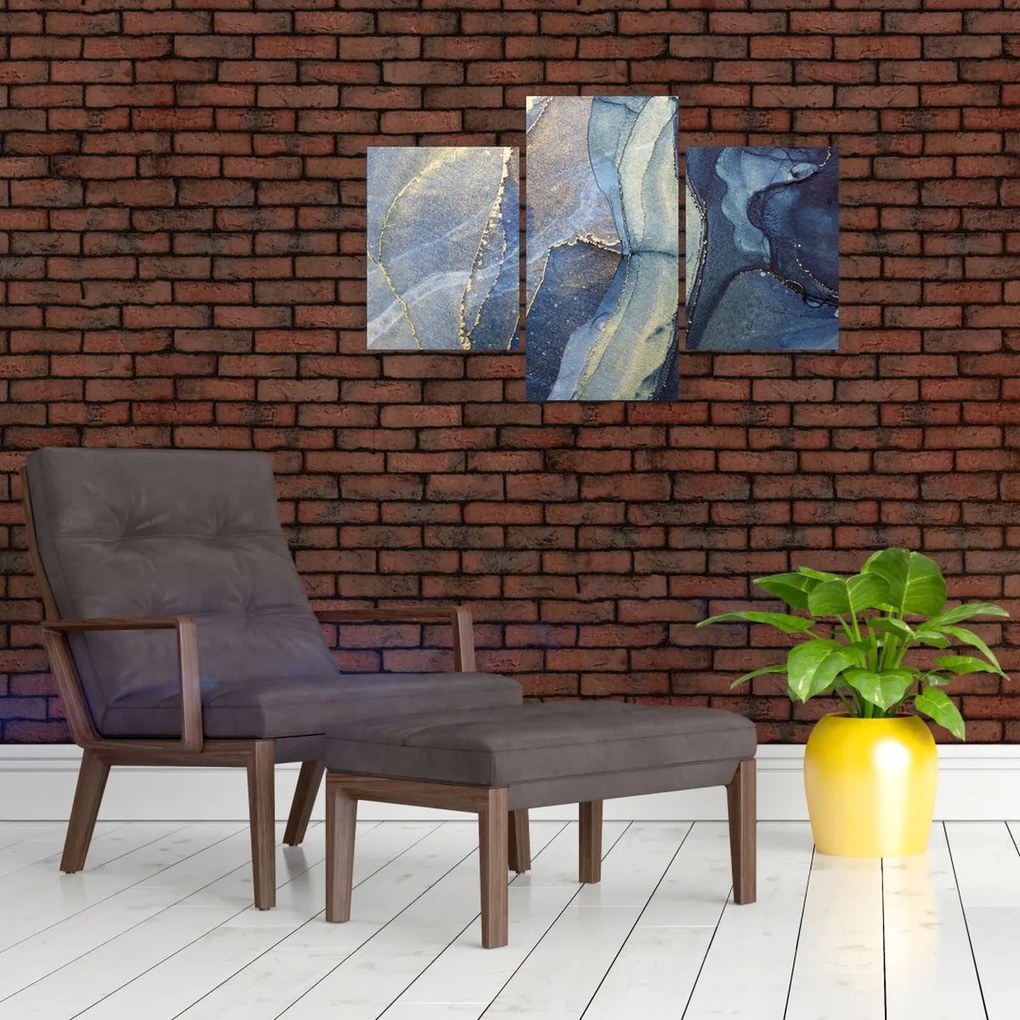 Tablou - Abstracție cu cerneală cu alcool (90x60 cm)