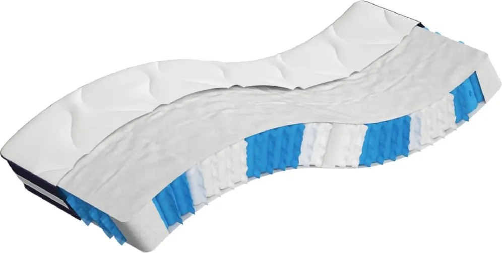 vidaXL Saltea cu arcuri buzunar, fermitate medie, 80x200 cm