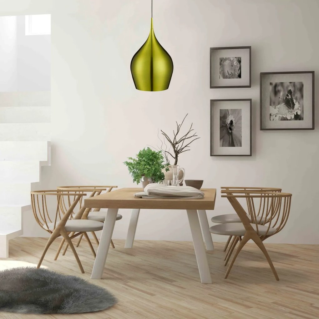 Pendul design modern 26cm Vibrant verde 6461-26GR SRT