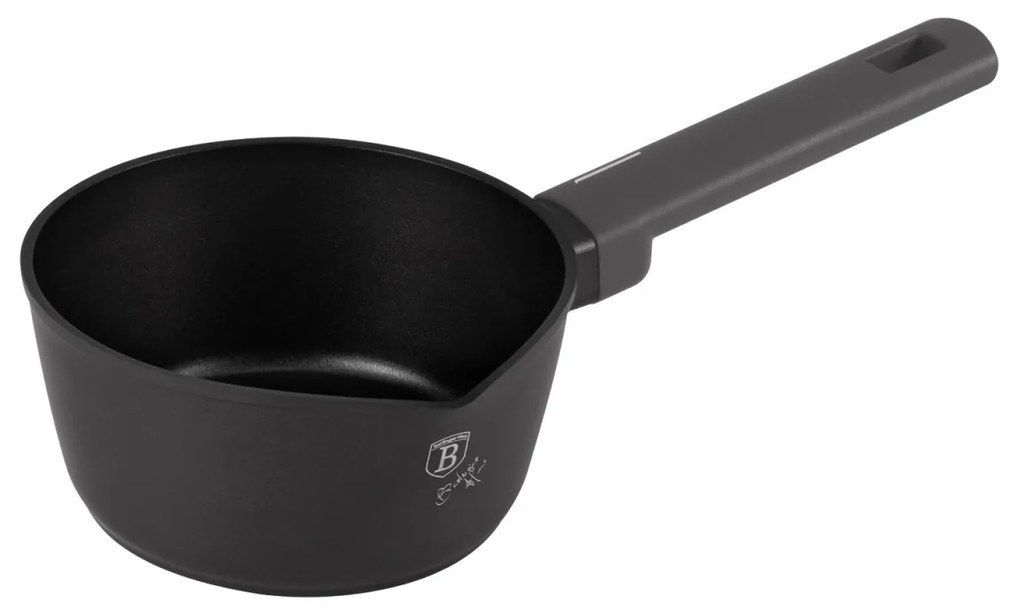 Oală pentru sos 16 cm, 1.2L – Berlinger Haus Anthracite Collection BH 8117, antiaderentă, compactă, pentru plită cu inducție