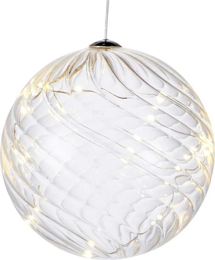 Decorațiune cu lumină LED Sirius Wave Ball, Ø 13 cm