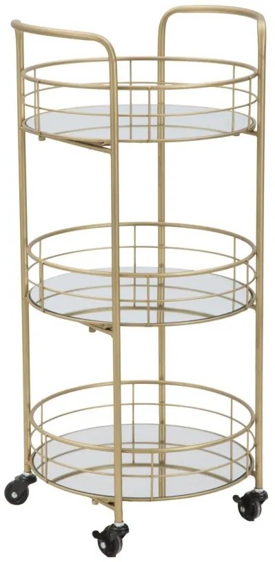 Masa de servire cu roti GLAM  (cm) O 38X77,5