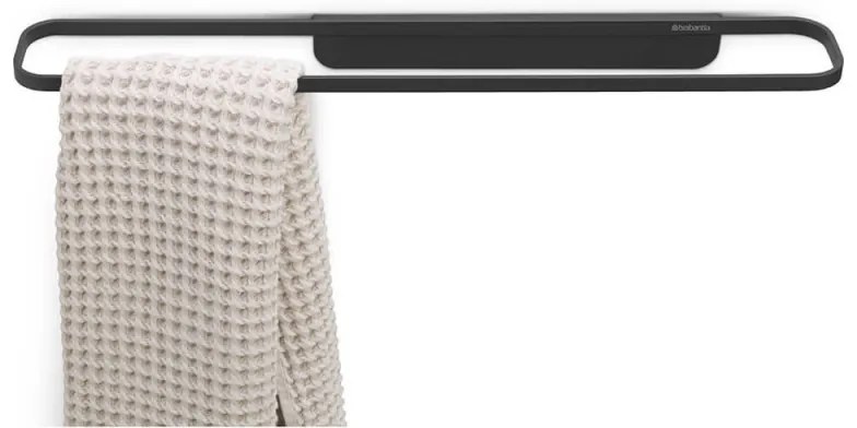 Suport pentru prosoape Brabantia MindSet 1005694, Acoperire mineral, Montaj discret, Pana la 2 kg, Gri inchis