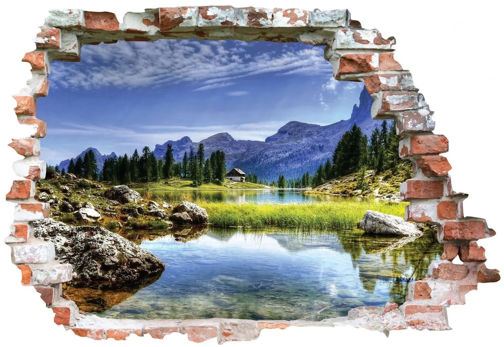 Sticker cu efect 3D - Lago Federa
