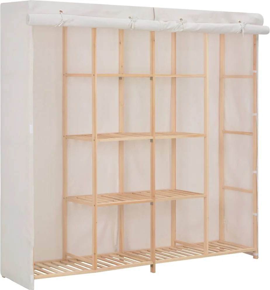 vidaXL Șifonier, alb, 173x40x170 cm, material textil