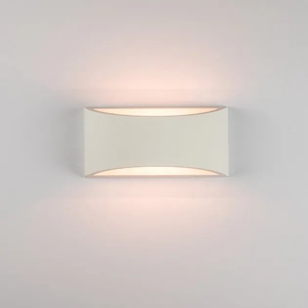 Aplica de perete cu lumina ambientala design modern Gypus alb