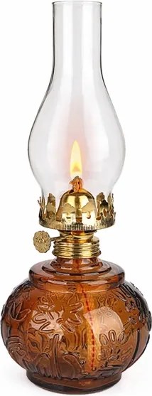 Brilagi - Lampă cu kerosen MERLIN portocalie