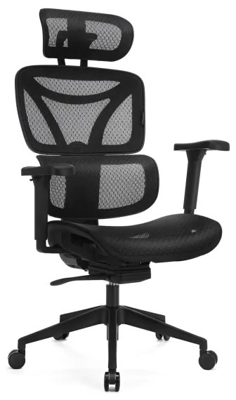 Scaun ergonomic de birou LEVANO negru