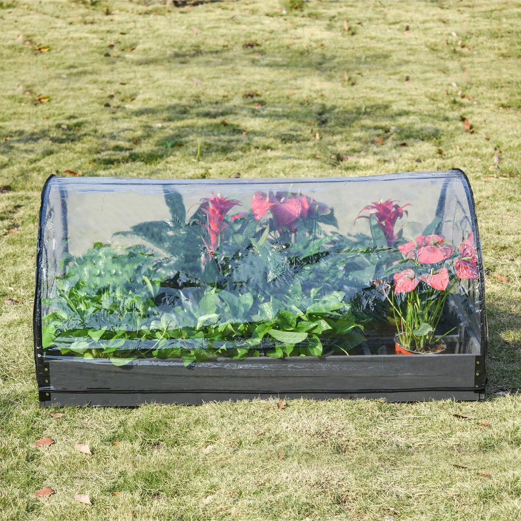 Outsunny Mini Sera de Gradina pentru plante, legume, fructe, gradinarit cu acoperire in PVC transparent | Aosom Romania